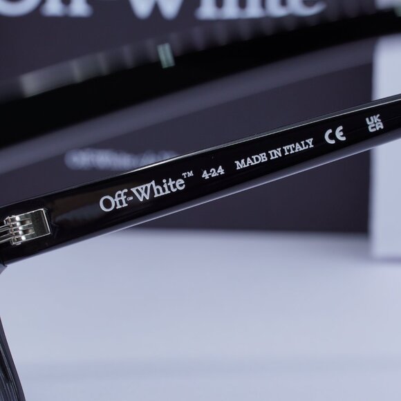 Final Price! Off-White OERJ07A STYLE 7A 1000 Black Eyeglasses - Picture 7 of 8